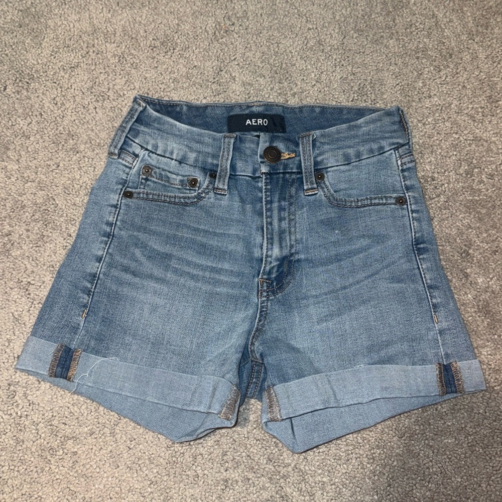 Aeropostale Light Wash Denim Shorts